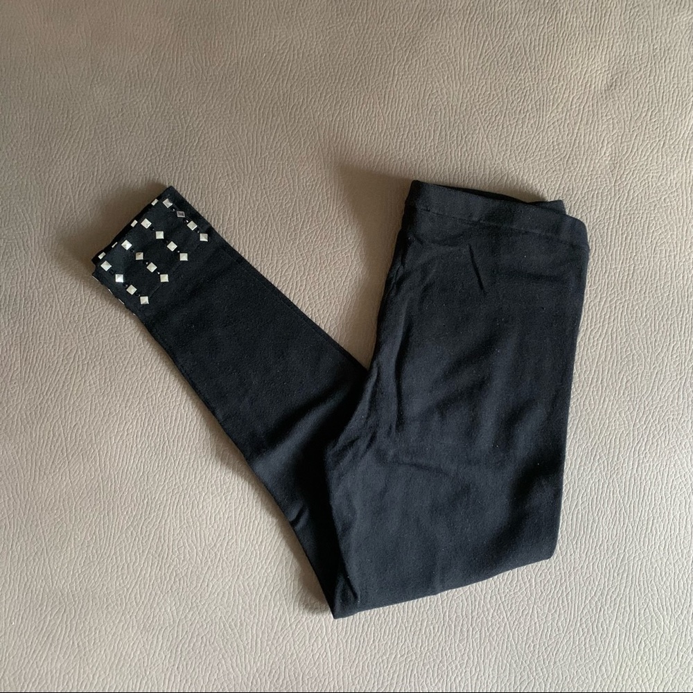Black Leggings with Gems